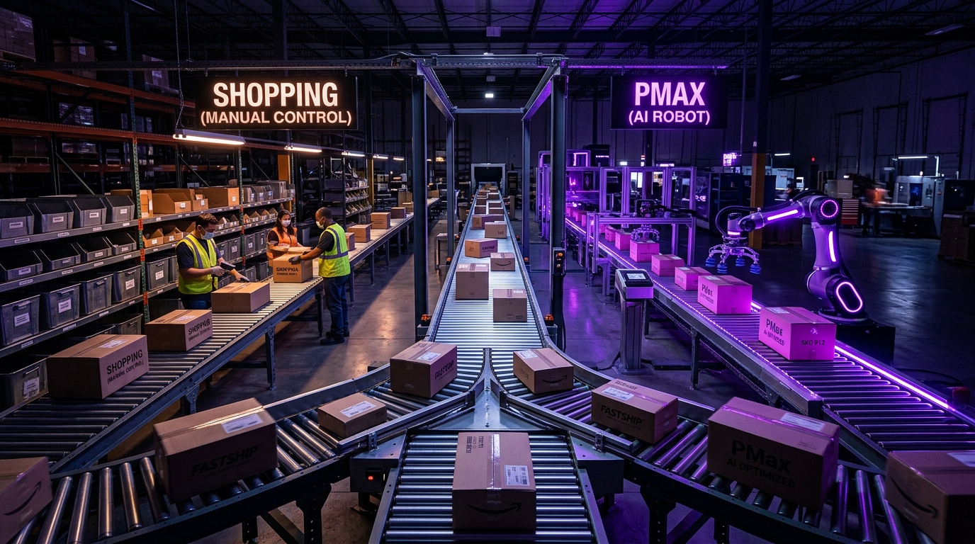 Lopende band met handmatige controle versus AI robot automatisering